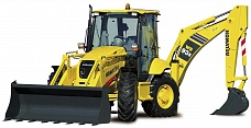 Komatsu WB93S-5E0 экскаватор колесный погрузчик